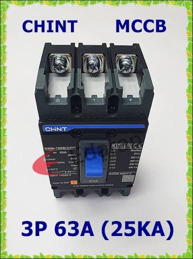 CHINT MCCB 63A 3 POLE BLACK