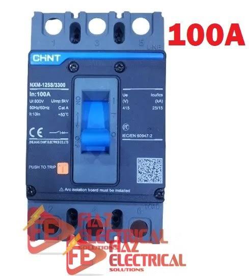 CHINT MCCB 100A 3 POLE BLACK