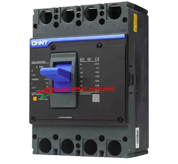 CHINT MCCB 160A 4 POLE BLACK