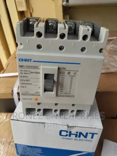 CHINT MCCB WHITE SIZE 4P 100A