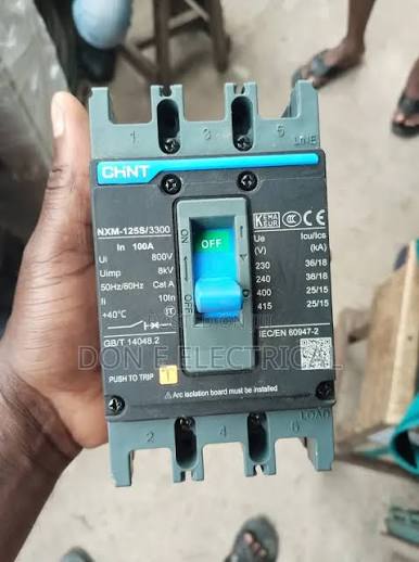 CHINT MCCB 100A 3 POLE BLACK